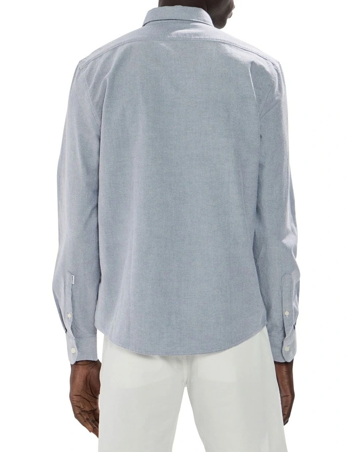 Julian Oxford Shirt in Navy image 4