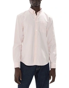 Julian Oxford Shirt in Stucco Pink