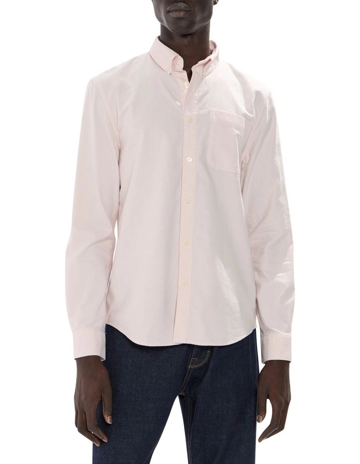 Julian Oxford Shirt in Stucco Pink image 1