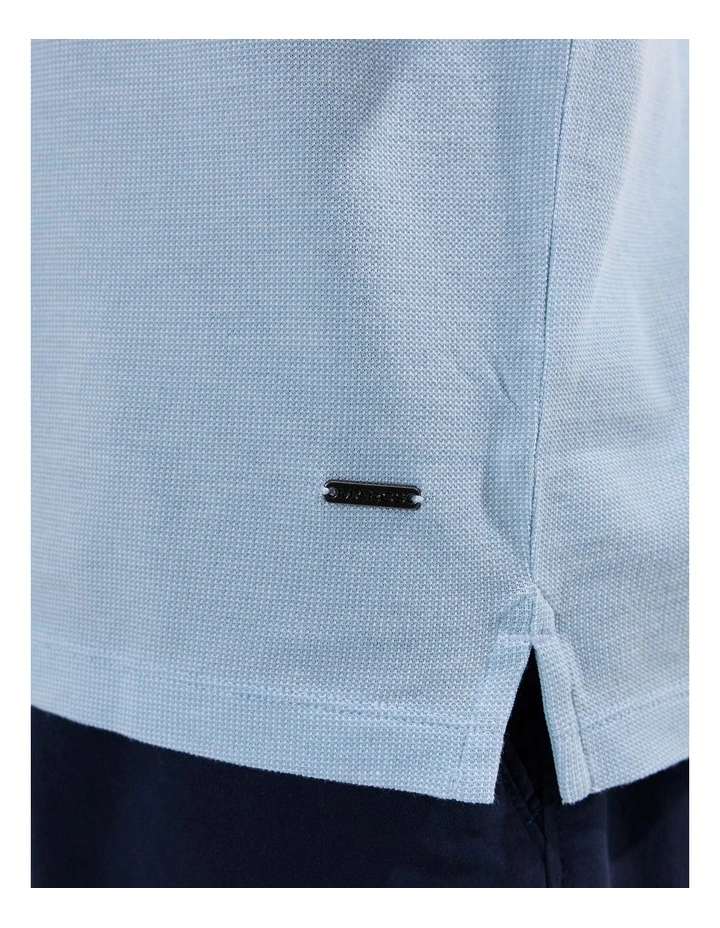 Christian Mercerised Polo in Cerulean Blue image 4