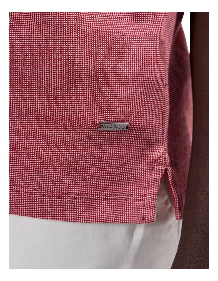 Christian Mercerised Polo in Crimson Red image 4