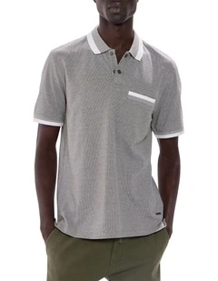 Christian Mercerised Polo in Agave Green
