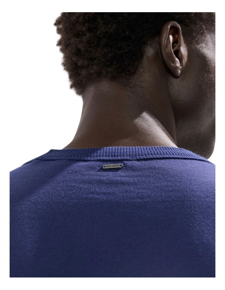 Curtis Stripe Top in Navy Stripe image 4