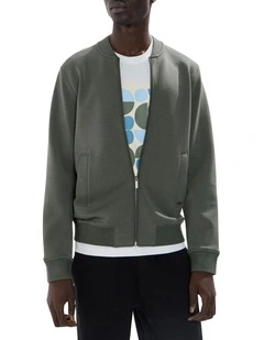 Neo Zip Front Bomber in Agave Green