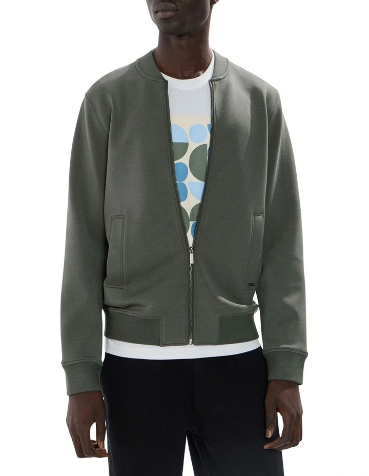Neo Zip Front Bomber in Agave Green image 1