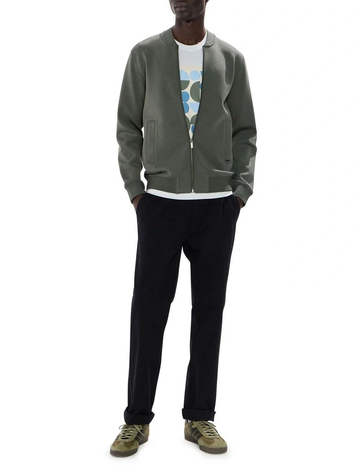 Neo Zip Front Bomber in Agave Green image 2