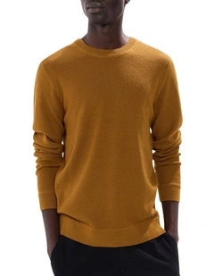 Gordon Textured Merino Knit in Bronze