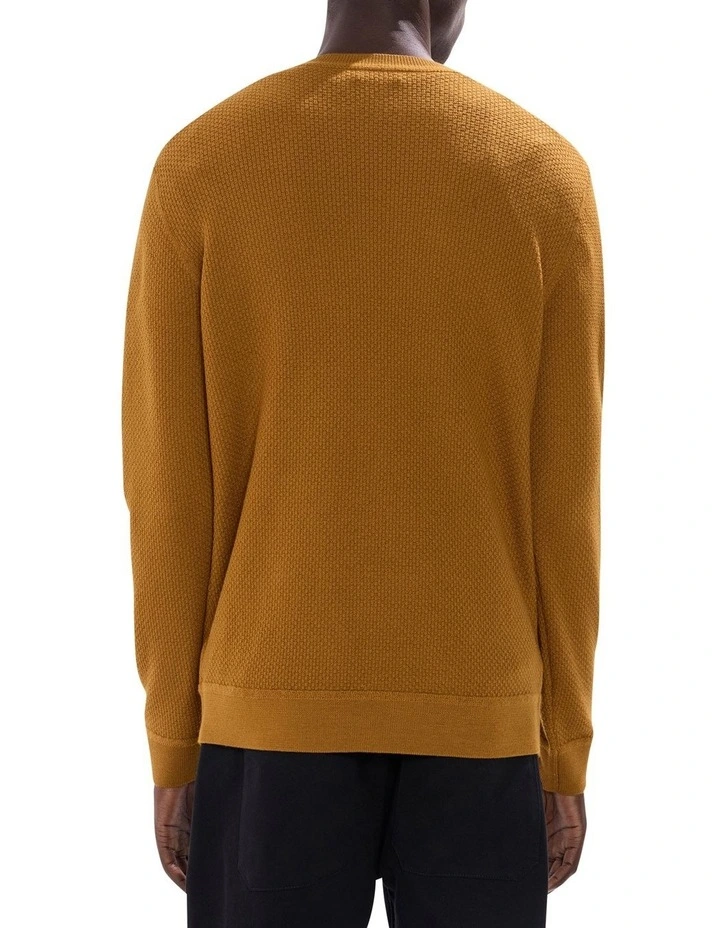 Gordon Textured Merino Knit in Bronze image 4