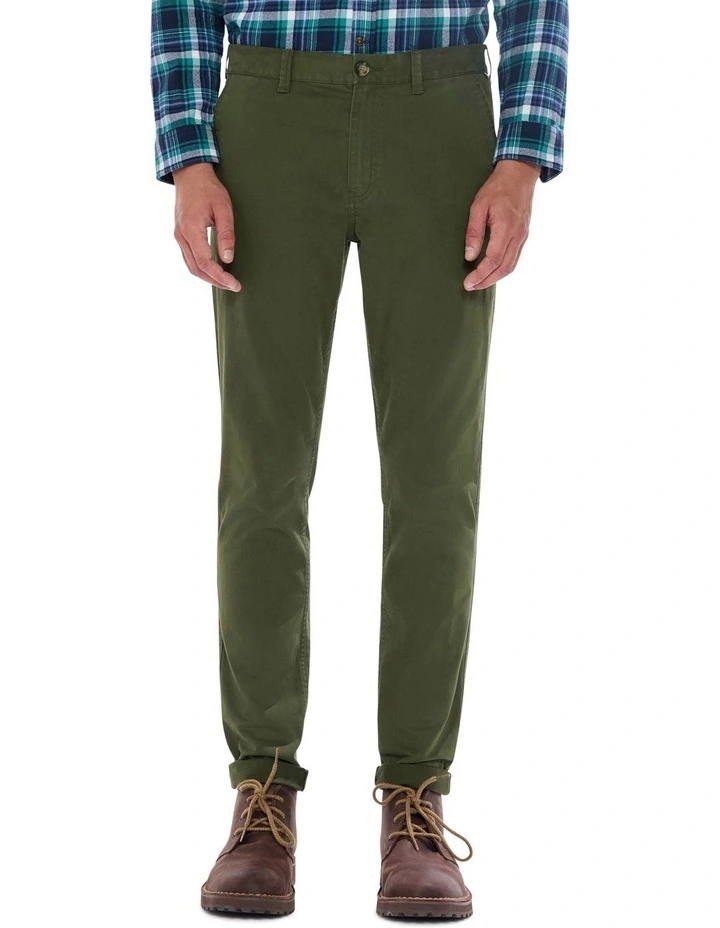 Brayden Slim Fit Chino Pant in Dark Forest image 2