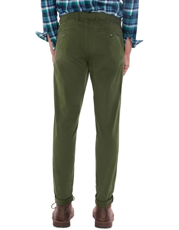 Brayden Slim Fit Chino Pant in Dark Forest image 4