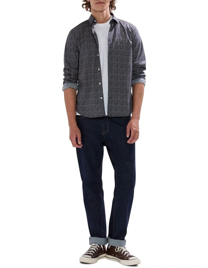 Juke Box Shirt in Navy Multi image 2