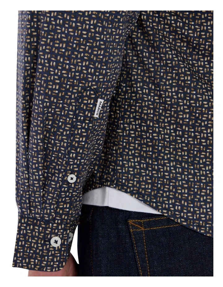 Juke Box Shirt in Navy Multi image 3