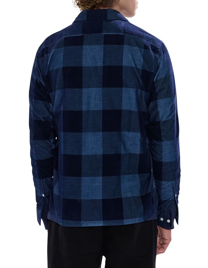 Chad Cord Check Shirt in Navy image 4