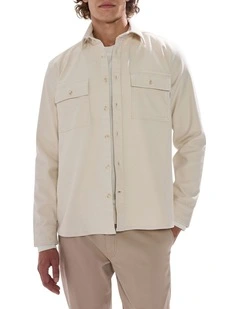 Juny Cotton Over Shirt in Birch