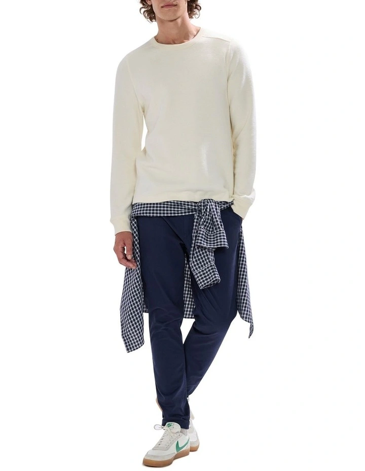 Let It Rain Brushed Rib Top in Biscuit image 2