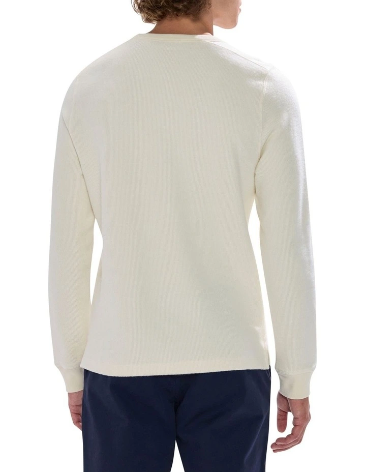 Let It Rain Brushed Rib Top in Biscuit image 4