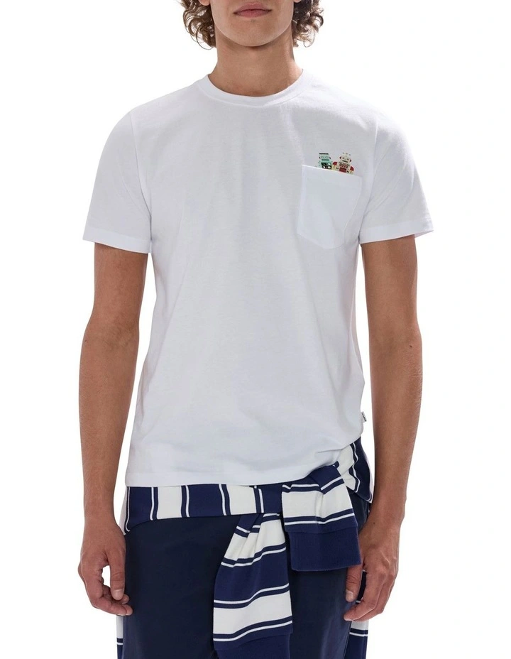 Thinking A-Bot You Tee in White image 1