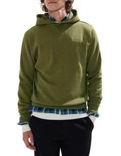 Rebel Heart Hoodie in Dark Moss