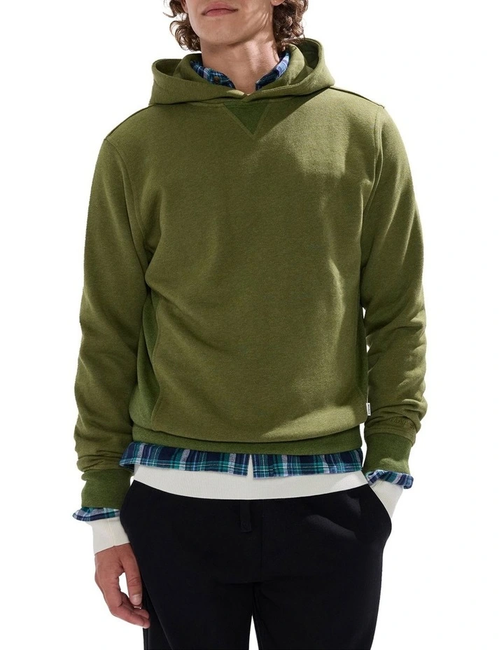 Rebel Heart Hoodie in Dark Moss image 1