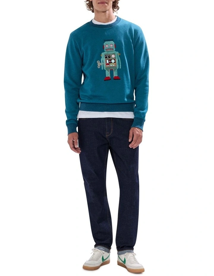 You Bot This Sweat Top in Dark Teal image 2