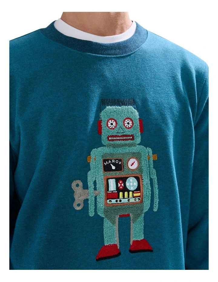 You Bot This Sweat Top in Dark Teal image 3