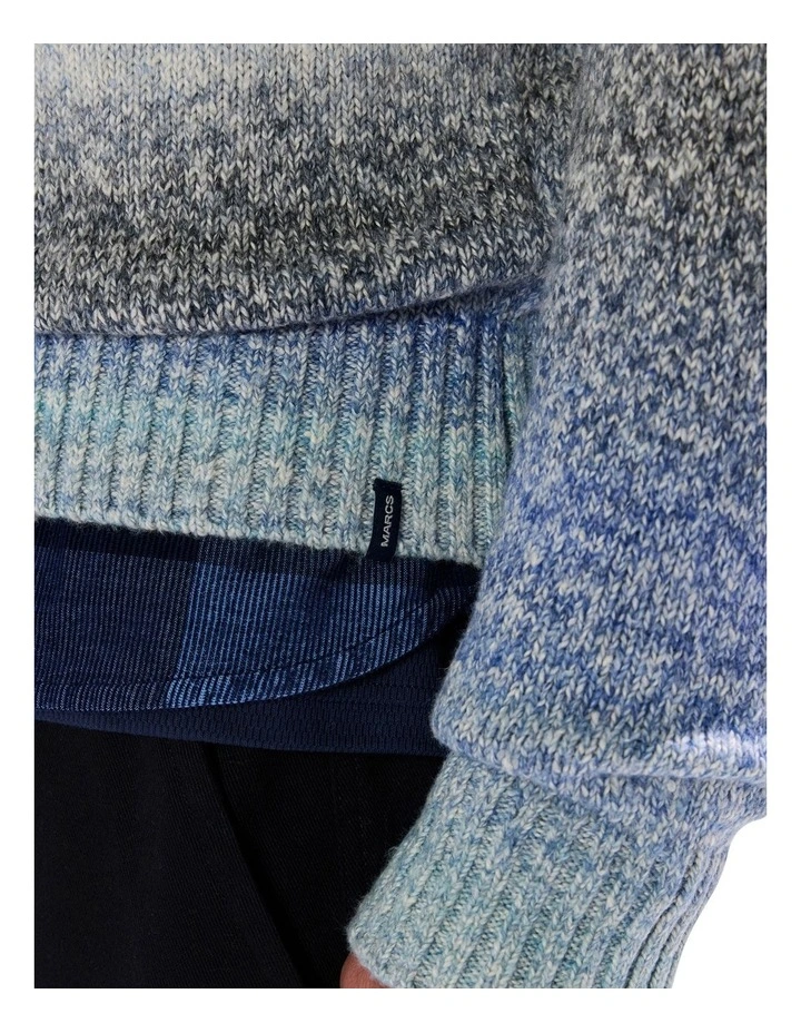 Lucifer Ombre Knit in Blue Multi image 3