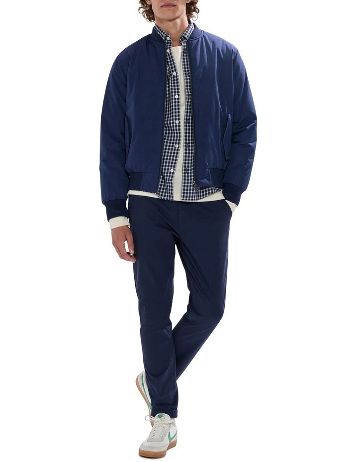 Mingyu Reversible Bomber in Navy/Teal image 3