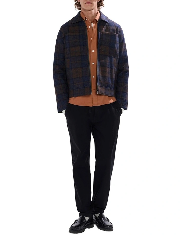 Victor Reversible Check Jacket in Blue image 5