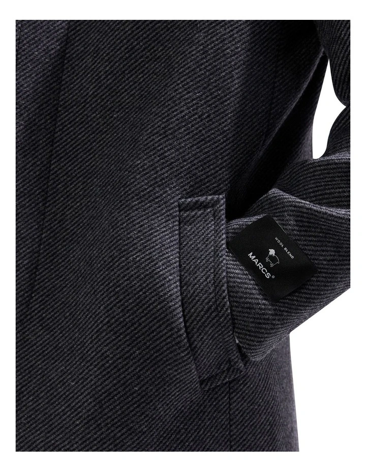 Kurt Wool Blend Coat in Charcoal image 3
