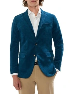 Baxter Cord Blazer in Dark Teal