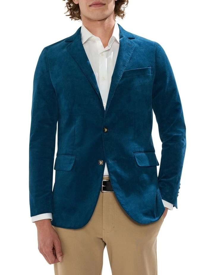 Baxter Cord Blazer in Dark Teal image 1