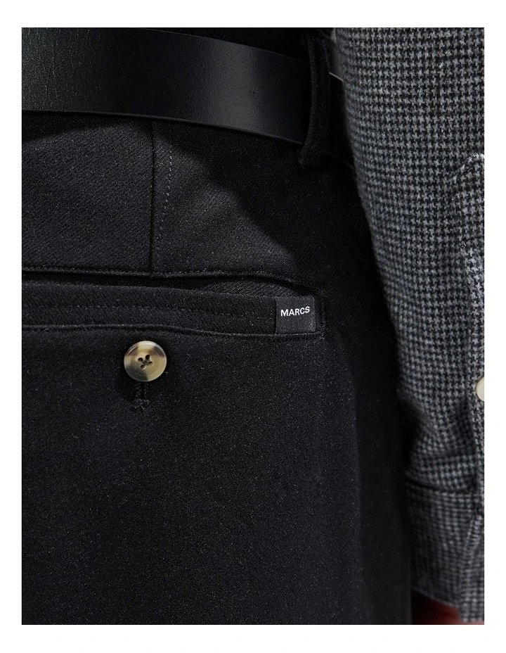 Drew Ponte Chino Pant in Black image 3