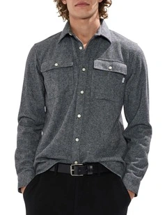 Wright Shirt in Charcoal