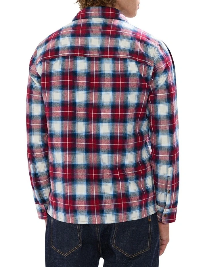 Mitchell Check Shirt in Dark Plum image 4