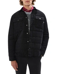 Carlo Quilted Shacket in Black