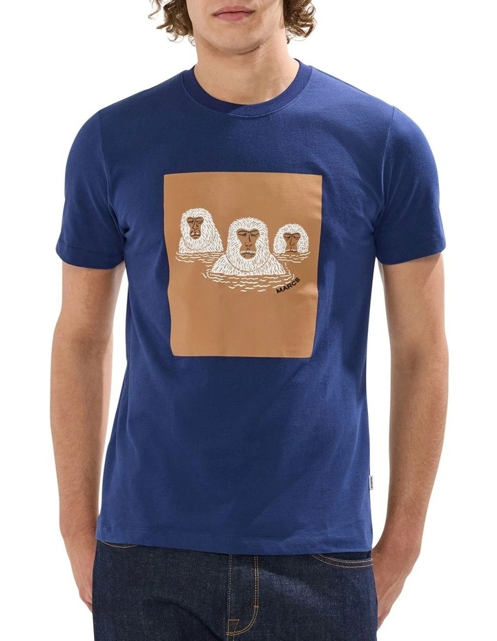 Hot Spring Time Machine Tee in Navy image 1