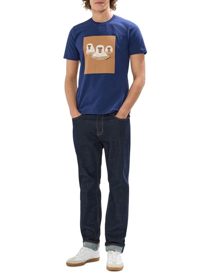 Hot Spring Time Machine Tee in Navy image 2