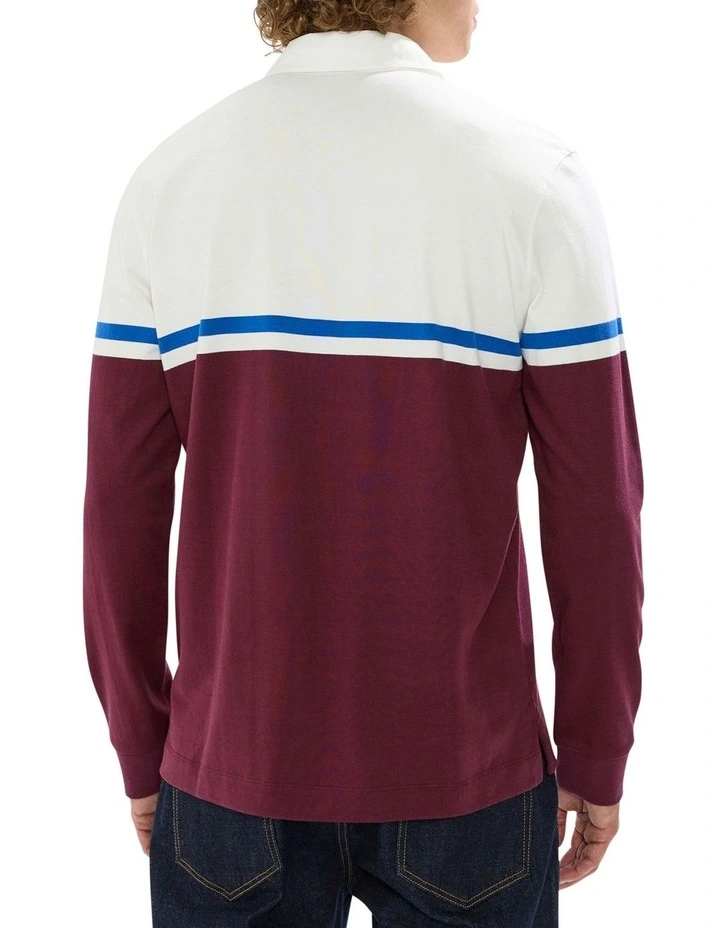 Herbie Brushed Rugby Top in Fig image 4