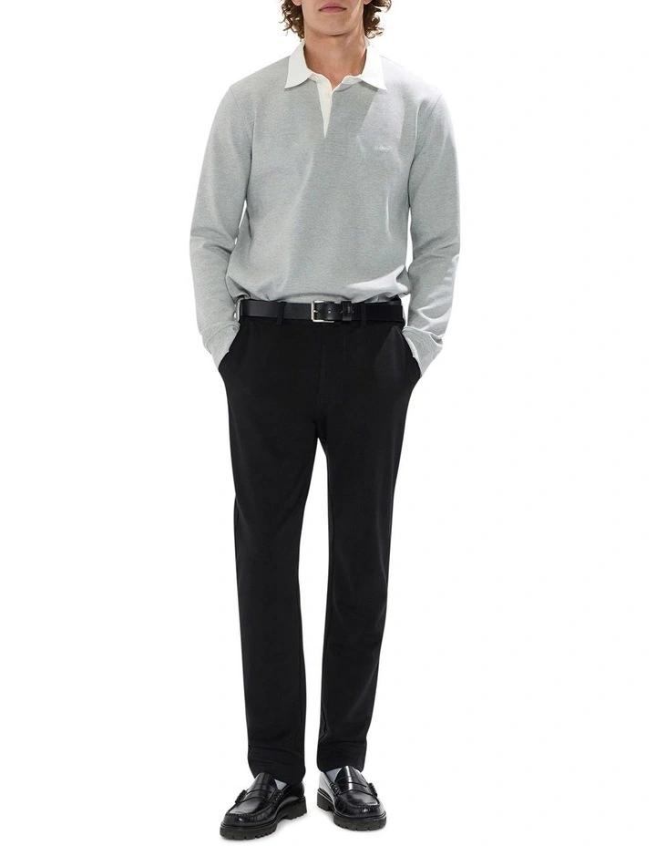 Dennis Rugby Top in Grey Marle image 2