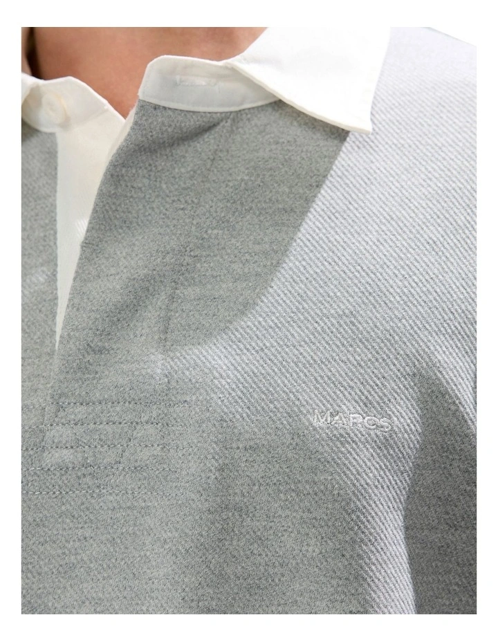 Dennis Rugby Top in Grey Marle image 3