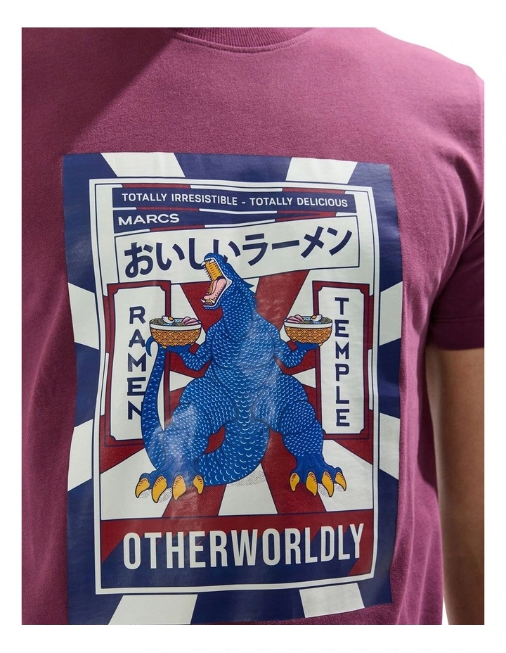 Kaiju Tee in Fig image 3