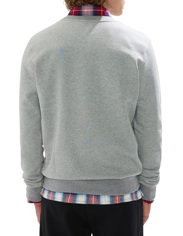 The Karting Line Sweat in Grey Marle image 4
