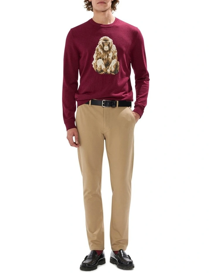 Saru Wool Blend Knit in Fig image 2