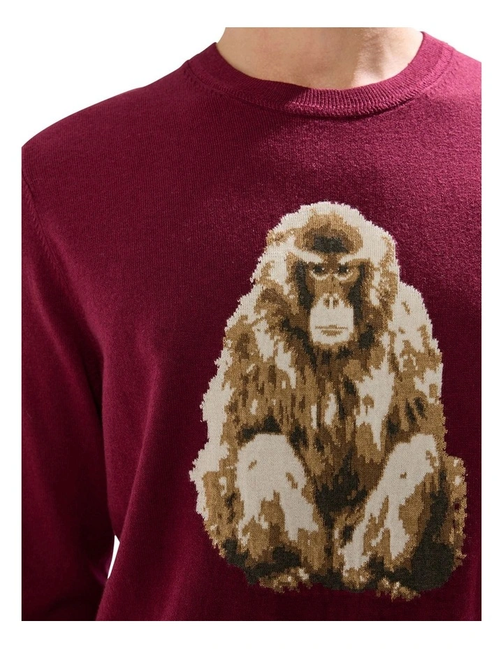 Saru Wool Blend Knit in Fig image 3