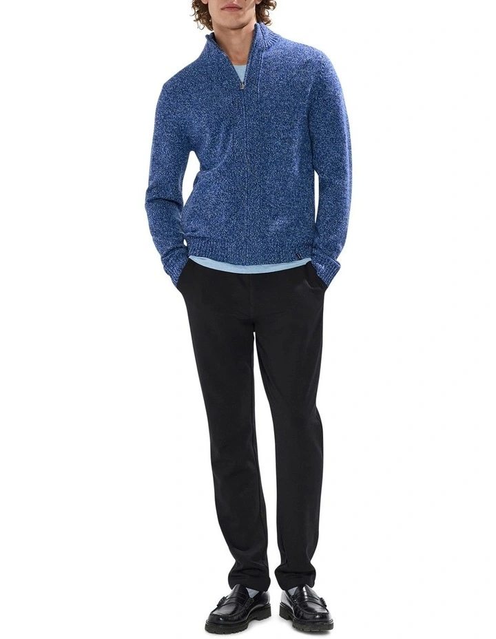 Taniela Zip Through Knit in Azure Blue image 2