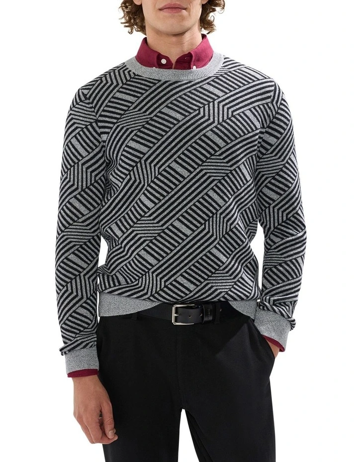 Champions Wool Blend Knit in Charcoal image 1