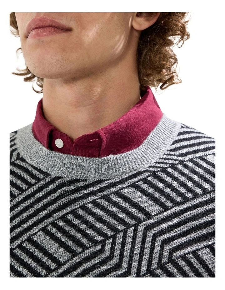 Champions Wool Blend Knit in Charcoal image 3