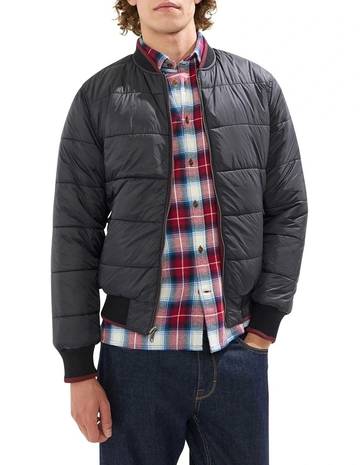 Mingyu Reversible Bomber in Fig/Black image 1