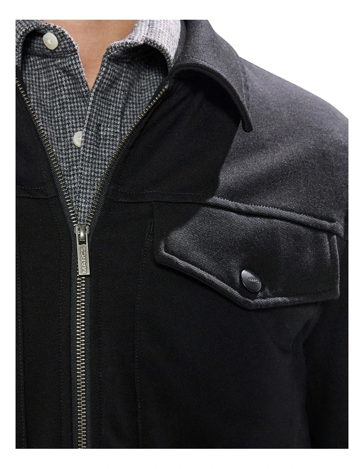 Drew Ponte Jacket in Black image 3