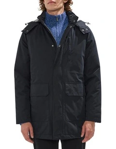 Lenny Longline Parka in Black